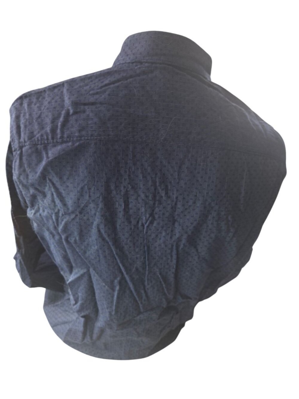 Claiborne Mens Long Sleeve Blue Button Down Shirt*Large*100% Cotton Stretch - Picture 2 of 4